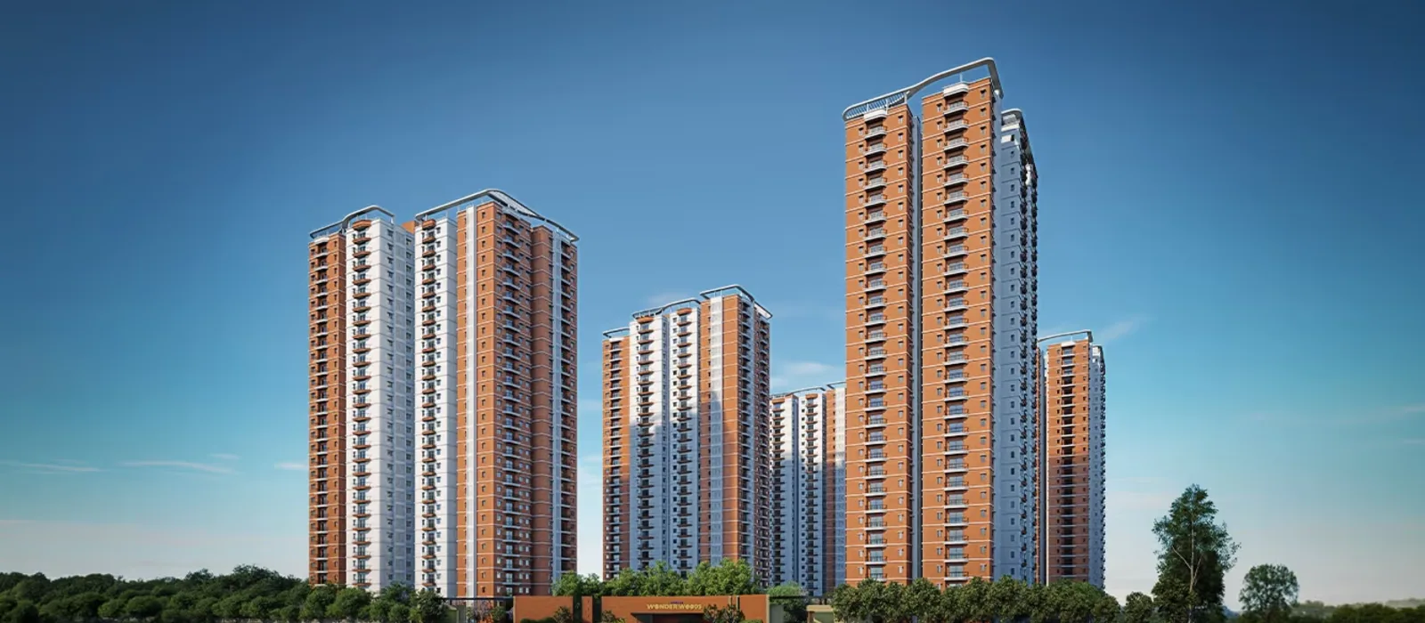 Prestige Bagalur high-rise towers skyline view